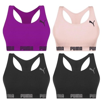 Kit Top Fitness Puma Nadador sem Costura - Feminino - 4 unidades