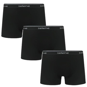 Kit de Cuecas Boxer Selene Algodão Plus Size - 3 Unidades - Masculina