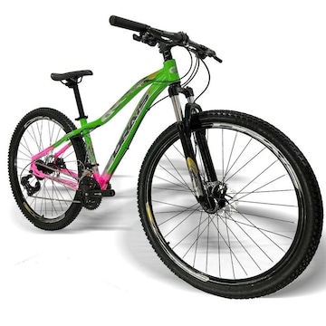 Bicicleta Aro 29 Drais Bi-Color - Freio Hidráulico - Câmbio Shimano - 24V - Feminina