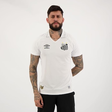 Camisa do Santos I 2022 10 Pelé Umbro - Masculina