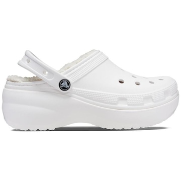 Sandália Crocs Classic Plataform Lined Clog - Feminino