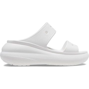 Sandália Crocs Classic Crush Platform Sandal White - Feminina