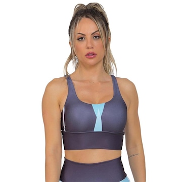 Top Fitness Manalinda Black Stripes - Feminino