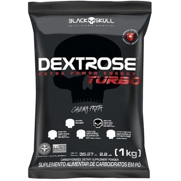 Dextrose Black Skull Turbo Repositor de Energia - Limão - 1kg