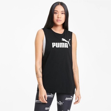 Camiseta Regata Puma Essentials Logo Cavada - Feminina