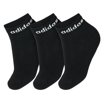 Kit de Meias Cano Baixo adidas Lin Ankle com 3 Pares - Adulto