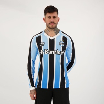 Camisa do Grêmio I 2022 Manga Longa Suárez 9 Umbro - Masculina