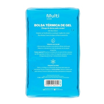 Bolsa Térmica Multilaser HC357 Multi Saúde Transparente em Gel Tam.G