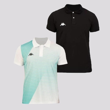 Camisa Polo Kappa Jamie + Piquet - 2 unidades - Masculina