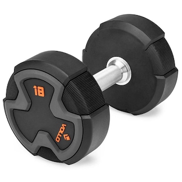 Halter Dumbbell Vollo Academia Musculação - 18kg