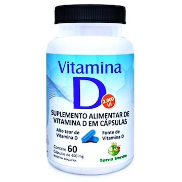 Vitamina D 2.000UI Terra Verde - 60 cápsulas