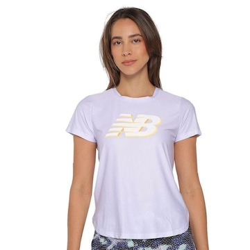 Camiseta New Balance Logo - Feminina