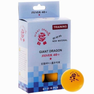 Bola de Tênis de Mesa Giant Dragon 40+ 1 Estrela - 6 Unidades