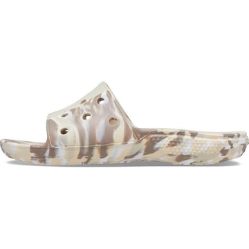 Chinelo Slide Crocs Classic Marbled - Unissex