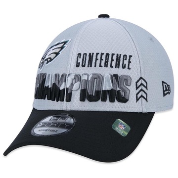 Boné Aba Curva New Era 9FORTY Philadelphia Eagles Campeao de Conferencia 2022 - Snapback - Adulto