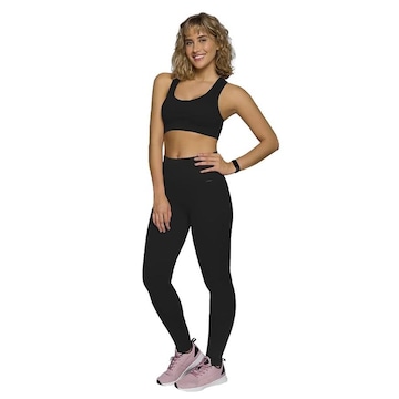 Kit Top Fitness com Bojo Selene sem Costura + Calça Legging - Feminino