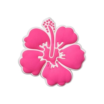 Jibbitz Sandália Crocs Pink Hibiscus