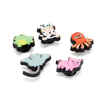 Kit de Acessórios para Sandália Crocs Jibbitz Animais Fofos - 5 Unds