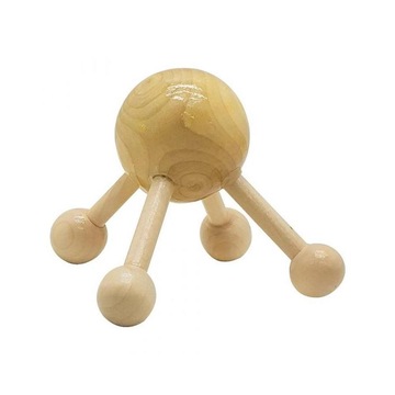 Massageador DK Manual de Madeira com 4 Pontas