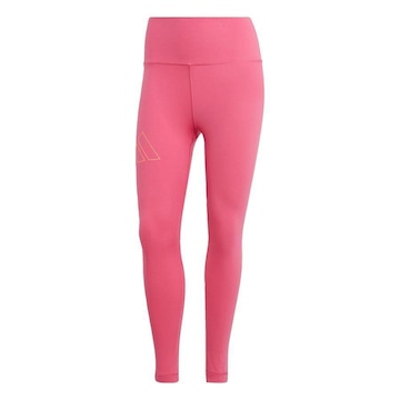 Calça Legging adidas Cós Alto OptimeHyperbright - Feminina