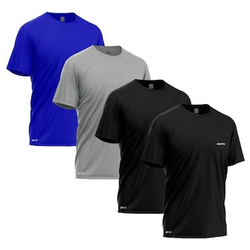 Kit Camisetas Térmica Mants Dry Fit Estampa Refletiva - 4 Unds - Masculina