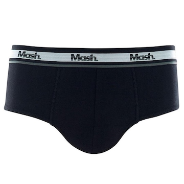 Cueca Slip Mash Cotton Algodão Elástico - Adulto