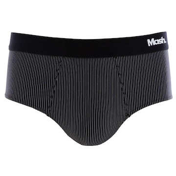 Cueca Slip Mash Risca de Giz Microfibra Elástico - Masculina