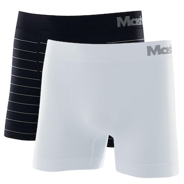 Cueca Boxer Mash Microfibra sem Costura - 2 Unidades - Adulto