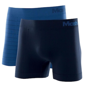 Cueca Boxer Mash Microfibra sem Costura - 2 Unidades - Adulto