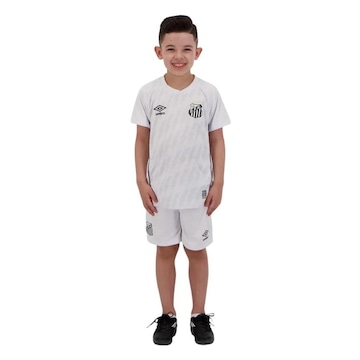 Kit Camisa do Santos I 21 Umbro + Calção - Infantil