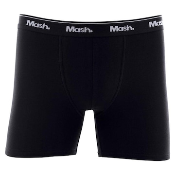 Cueca Boxer Longa Mash Masculina Cotton Algodão Elástico