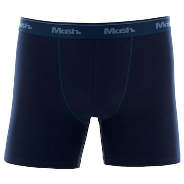 Cueca Boxer Longa Mash Masculina Cotton Algodão Elástico