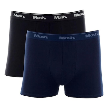 Kit Cuecas Boxer Mash Algodão Elástico - 2 unidades - Adulto