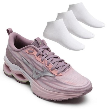 Tênis Mizuno Wave Frontier 14 - Feminino + 3 Pares de Meias