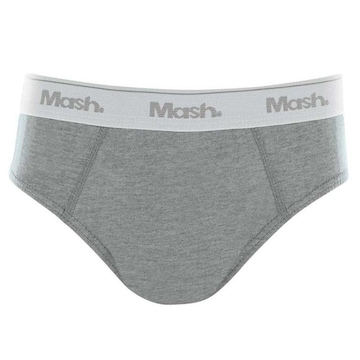 Cueca Slip Mash Algodão Lisa - Infantil