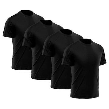 Kit Camiseta Rony Versátil Dry Fit - 4 Unidades - Masculina