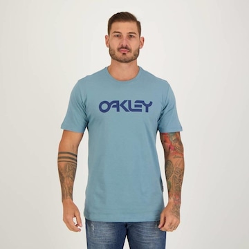 Camiseta Oakley Letreiro Azul bebe