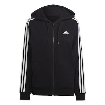 Jaqueta com Capuz adidas Essentials 3-Stripes - Feminina