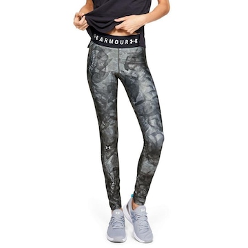 Calça Legging Under Armour HeatGear Armour Branded Waistband Printed - Feminina