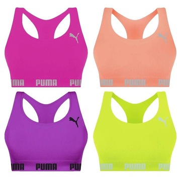 Kit Top Fitness Puma Nadador sem Costura - Feminino - 4 unidades