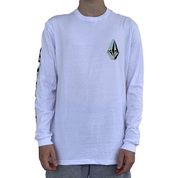 Camiseta Volcom Chromestone Manga Longa - Masculina