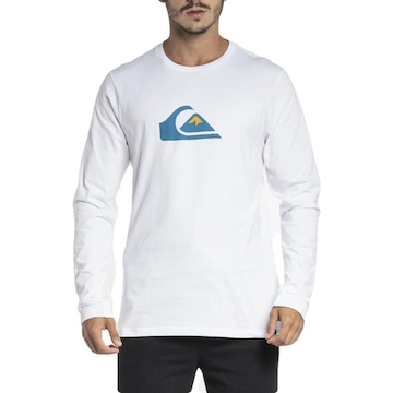 Camiseta Quiksilver Comp Logo Manga Longa - Masculina