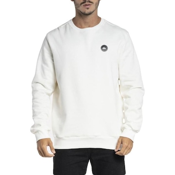 Blusão de Moletom sem Capuz Quiksilver Transfer Round - Masculino