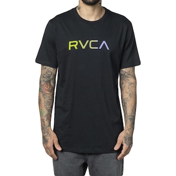 Camiseta RVCA Big Fills - Masculina Preto