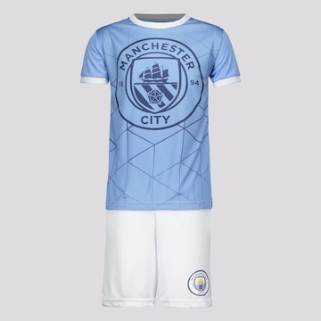Kit de Uniforme Manchester City Maine Futfanatics - Infantil