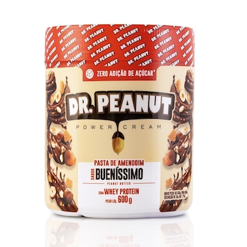 Pasta de Amendoim com Whey Protein Dr Peanut - Bueníssimo - 600g