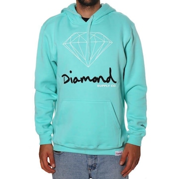 Blusão de Moletom com Capuz Diamond Supply Brilliant Logo Hoodie - Masculino