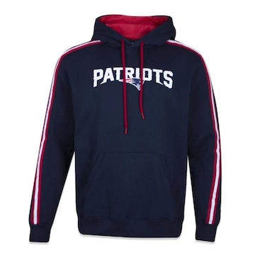 Blusão de Moletom com Capuz New Era NFL New England Patriots World Canguru - Masculino