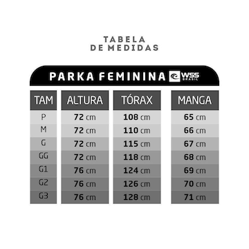 Jaqueta Parka Corta Vento com Capuz WSS Reversa - Feminina