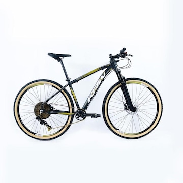 Bicicleta KRW SX60 Gold Alumínio - Aro 29 - Freio e Suspensão Hidráulica - Câmbio LTWOO - 12 Velocidades - Unissex